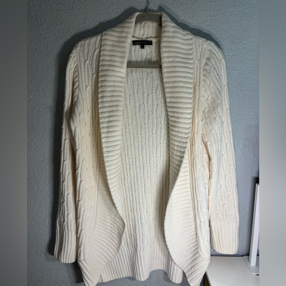 Love Ellie Cream Cozy Cardigan